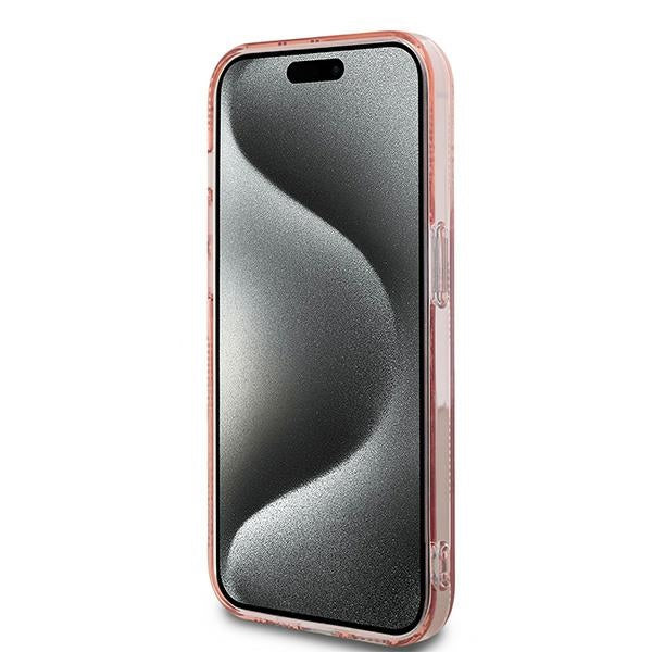 Θήκη για Apple iPhone 14 Pro, Karl Lagerfeld, IML Luxury Monogram Choupette's Head, Ροζ