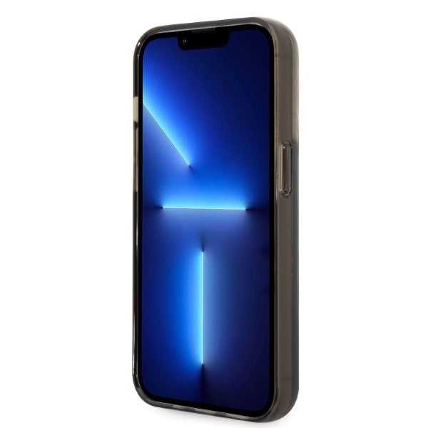 Θήκη για Apple iPhone 14 Pro, Karl Lagerfeld, Liquid Glitter KL Logo, Μαύρη