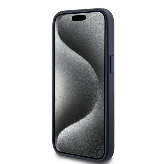 Θήκη για Apple iPhone 15, Guess, 4G Triangle Logo, Μπλε
