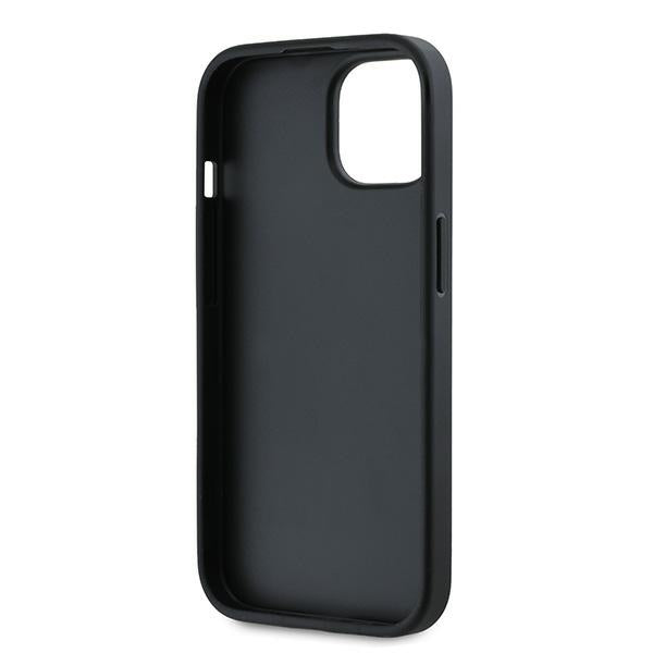 Θήκη για Apple iPhone 15, Karl Lagerfeld, Diagonal Quilted Script, Μαύρη