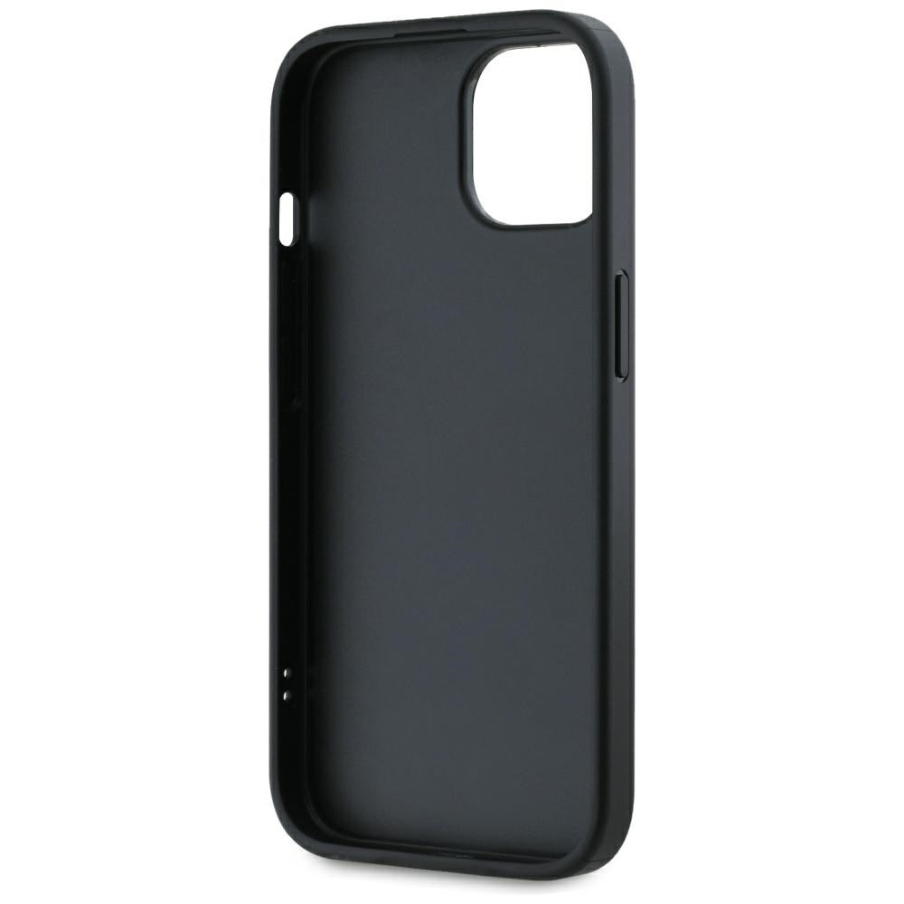Θήκη για Apple iPhone 15, Karl Lagerfeld, Saffiano Athleisure Stripes with Strap, Ροζ