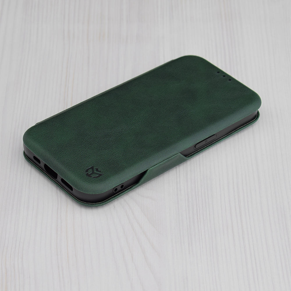 Θήκη για Apple iPhone 15 Plus, Techsuit, Safe Wallet Plus, Πράσινο