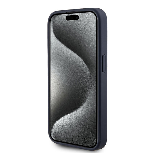 Θήκη για Apple iPhone 15 Pro, Guess, 4G Triangle Logo, Μπλε