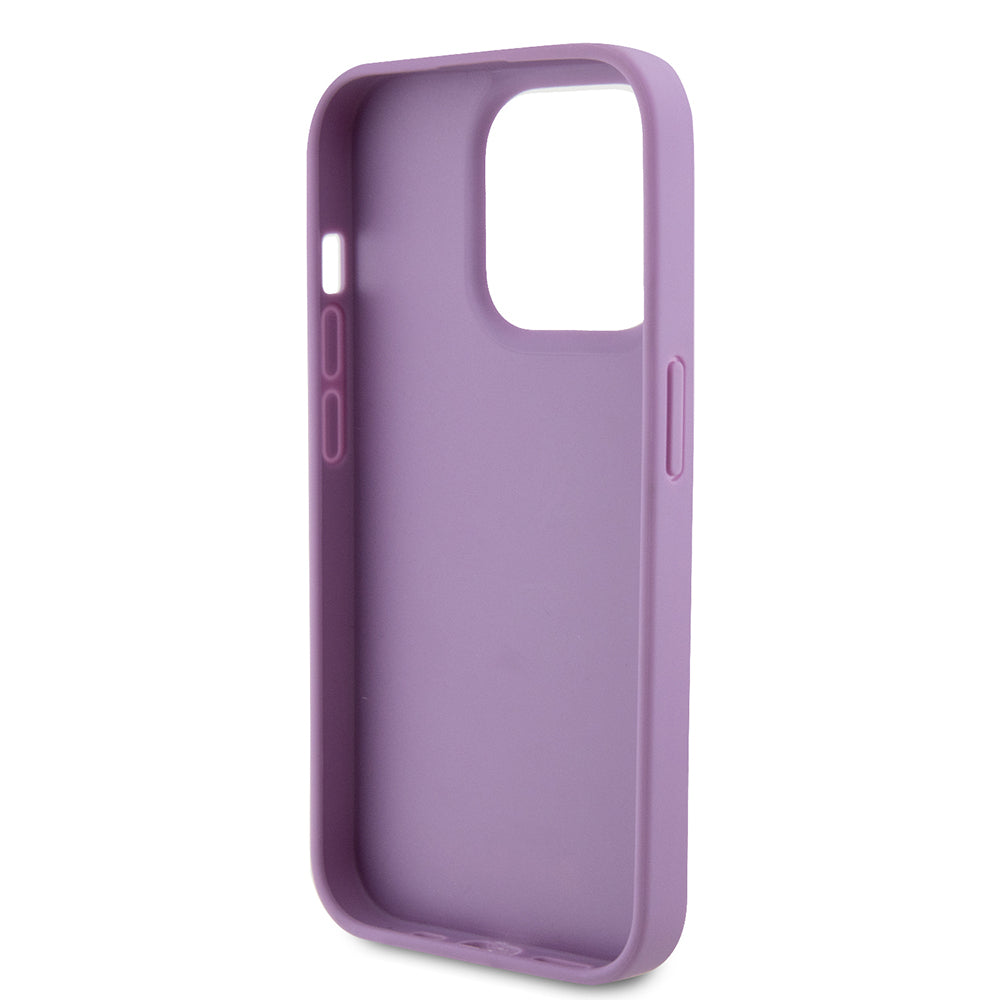Case for Apple iPhone 15 Pro Max, Guess, 4G Stamped, Light Purple