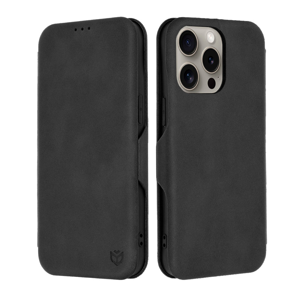 Θήκη για Apple iPhone 15 Pro Max, Techsuit, Safe Wallet Plus, Μαύρο