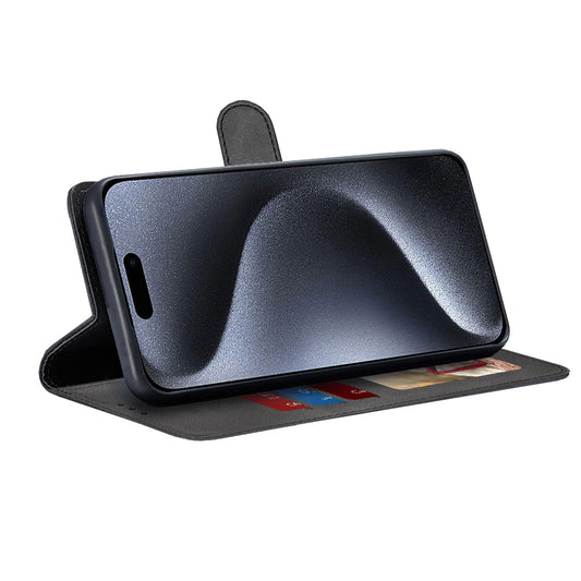 Θήκη για Apple iPhone 15 Pro, Techsuit, Diary Book, Μαύρη