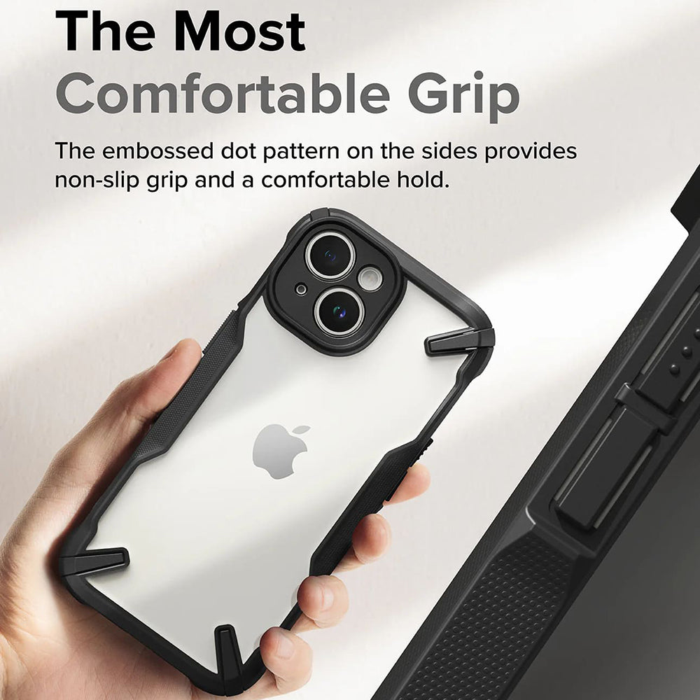 Θήκη για Apple iPhone 15, Ringke, Fusion X, Μαύρη