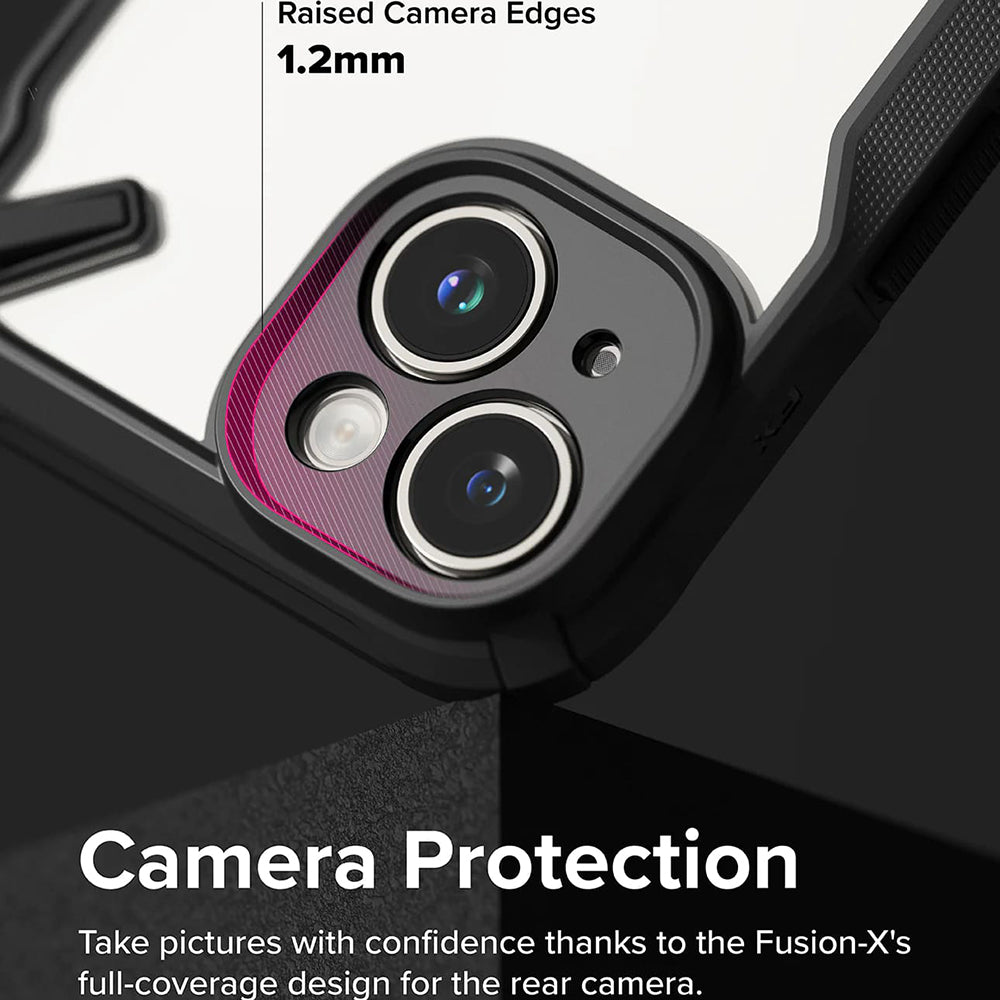Θήκη για Apple iPhone 15, Ringke, Fusion X, Μαύρη