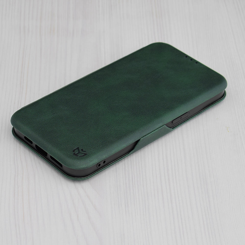 Θήκη για Apple iPhone 15, Techsuit, Safe Wallet Plus, Πράσινο