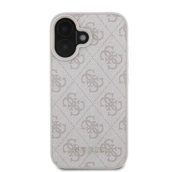 Case for Apple iPhone 16, Guess, 4G Classic, Pink