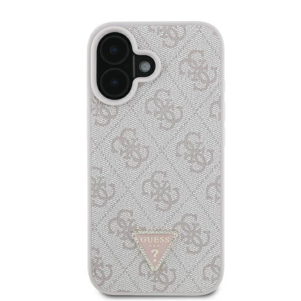 Θήκη για Apple iPhone 16, Guess, Crossbody 4G Triangle Strass, Μπλε
