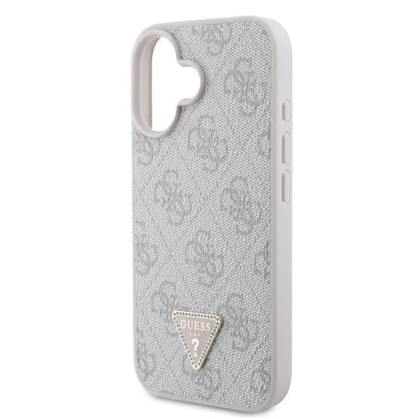 Θήκη για Apple iPhone 16, Guess, Crossbody 4G Triangle Strass, Μπλε