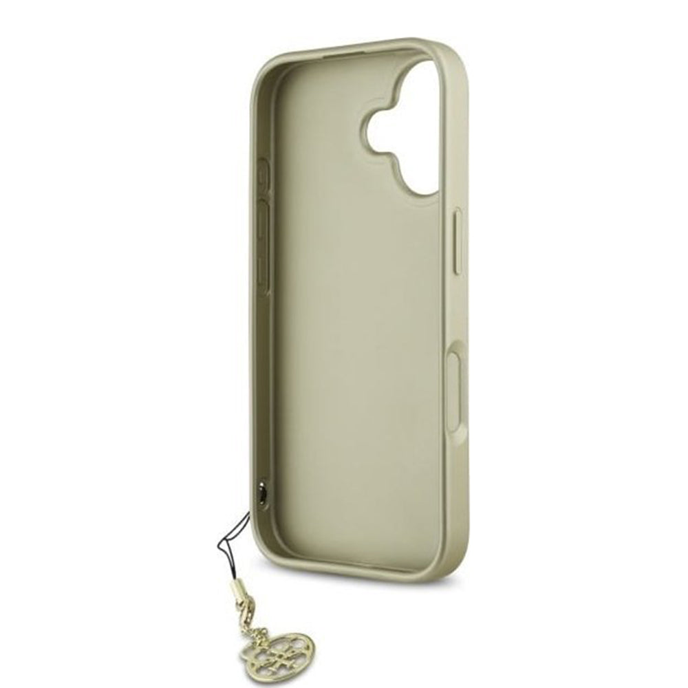 Θήκη για Apple iPhone 16 Plus, Guess, 4G Charm, Μαύρη