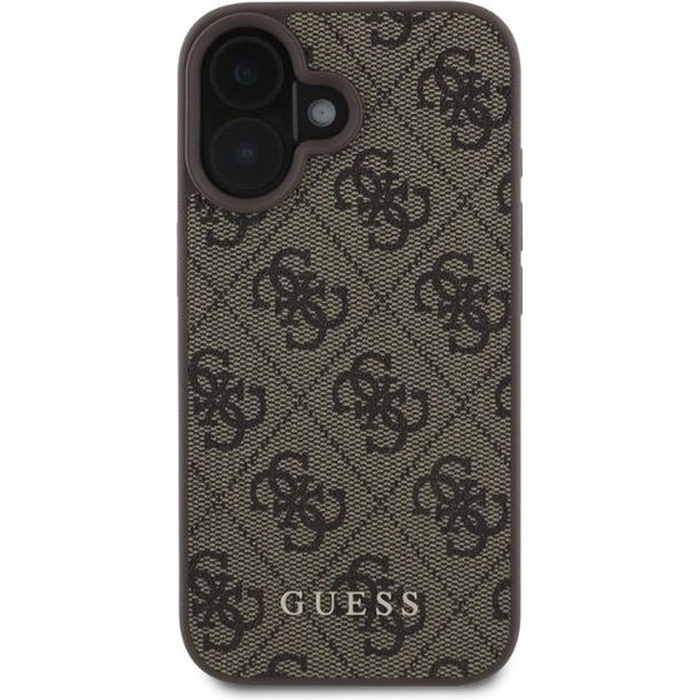 Case for Apple iPhone 16 Plus, Guess, 4G Classic, Brown
