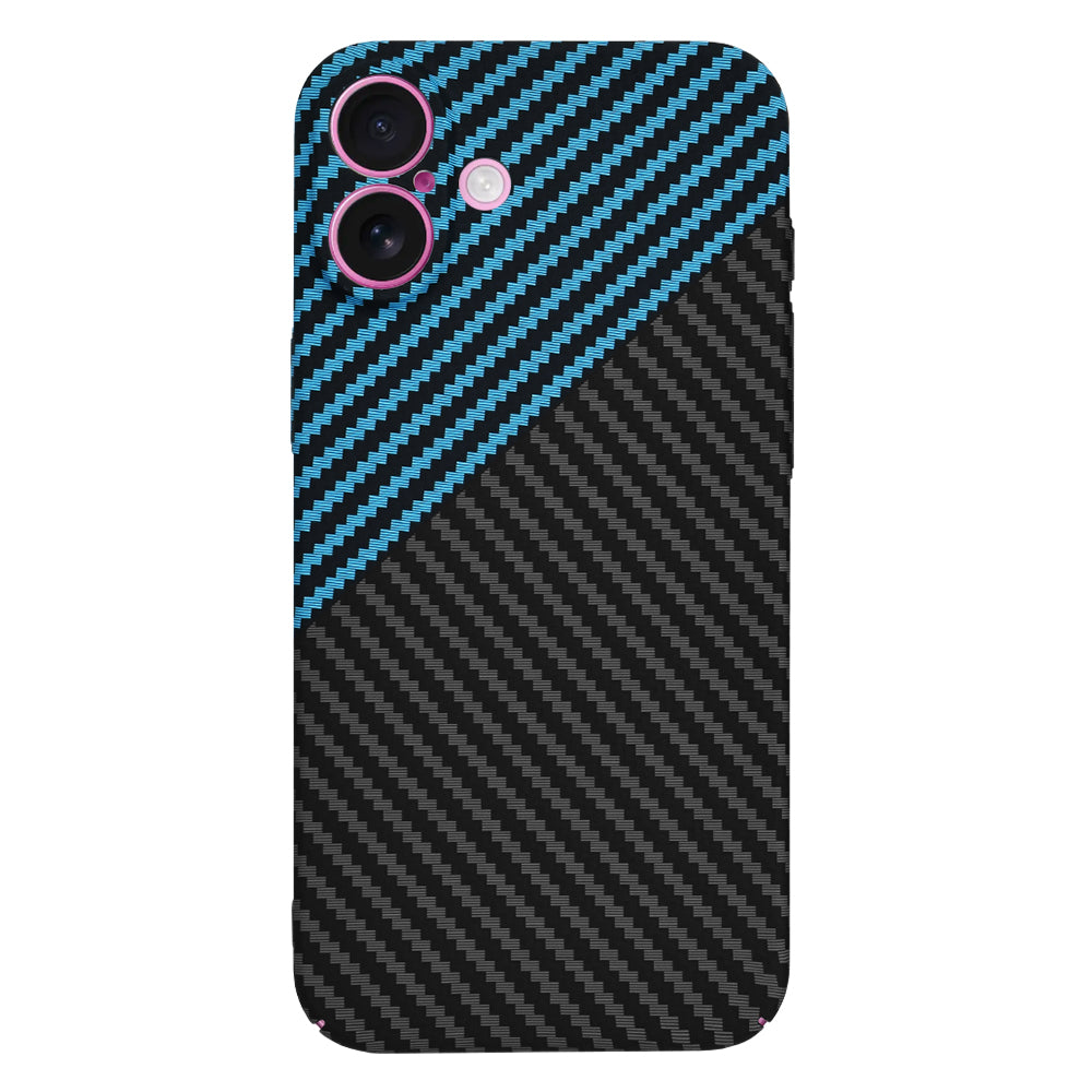 Θήκη για Apple iPhone 16 Plus, Techsuit, Carbonite FiberShell, Μαύρο Μπλε