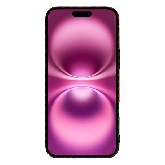 Θήκη για Apple iPhone 16 Plus, Techsuit, Carbonite FiberShell, Μαύρο Κόκκινο