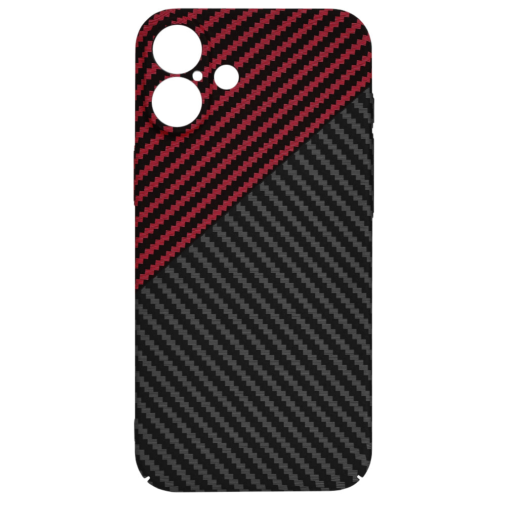 Θήκη για Apple iPhone 16 Plus, Techsuit, Carbonite FiberShell, Μαύρο Κόκκινο