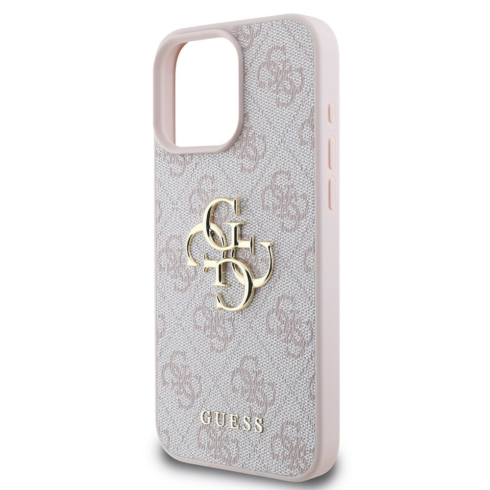 Case for Apple iPhone 16 Pro, Guess, 4G Big Logo, Pink
