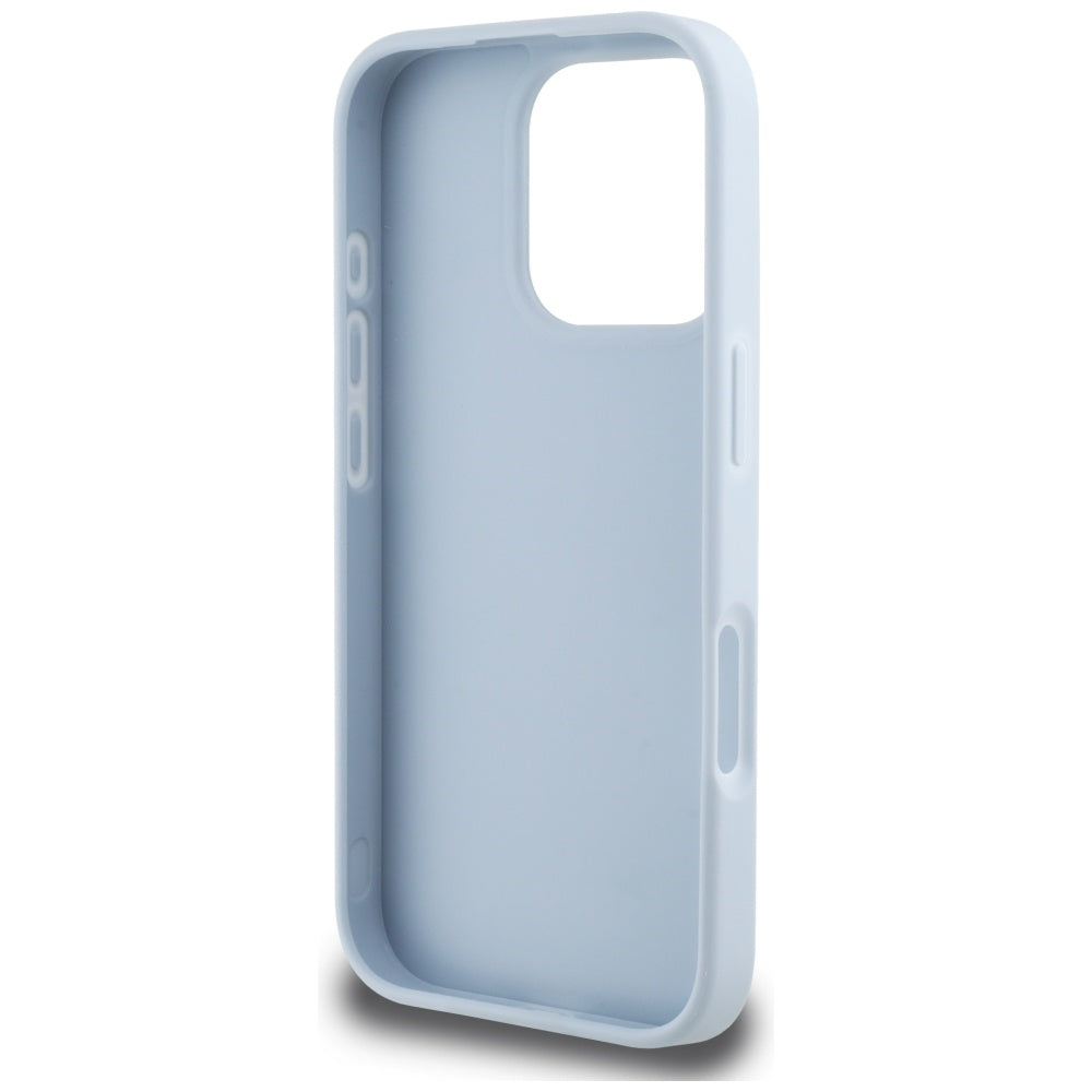 Θήκη για Apple iPhone 16 Pro Max, Guess, Grained Big 4G Logo Small Classic Logo, Μπλε