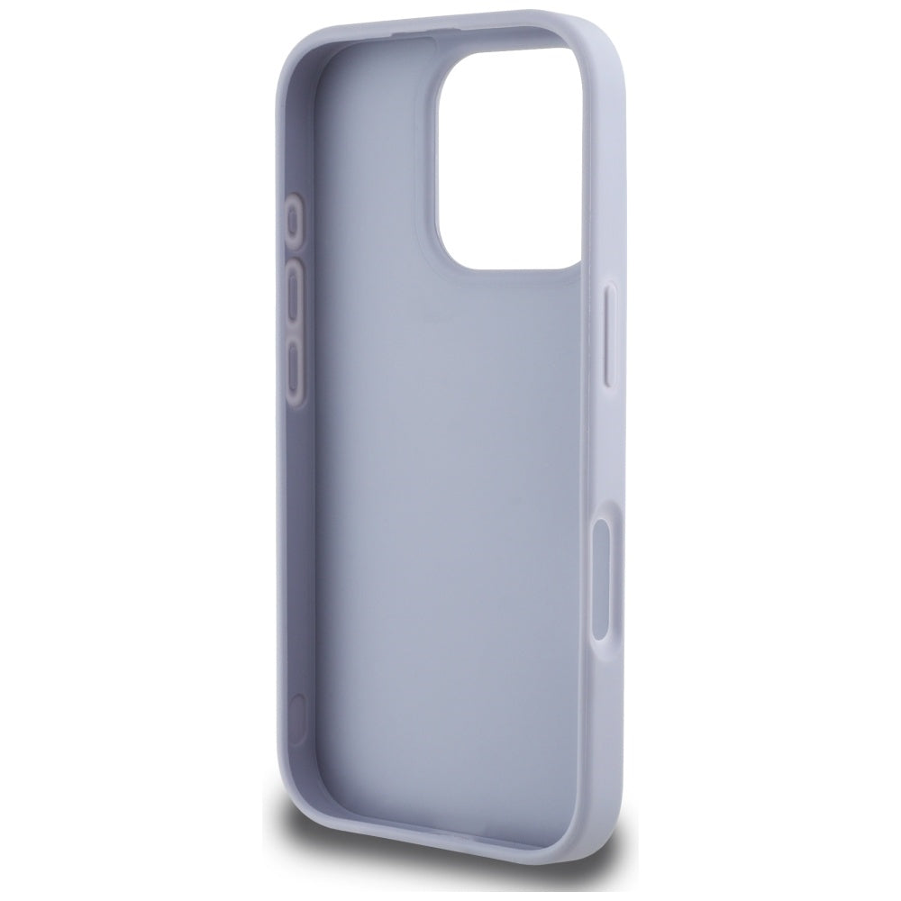 Θήκη για Apple iPhone 16 Pro Max, Guess, Hot Stamp 4G Pattern Triangle Logo, Ανοιχτό Μωβ