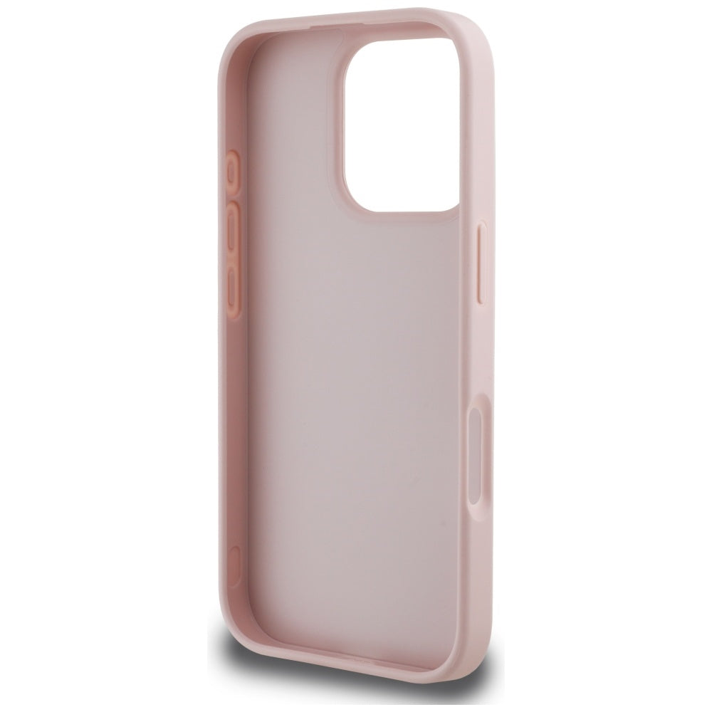 Θήκη για Apple iPhone 16 Pro Max, Guess, Hot Stamp 4G Pattern Triangle Logo, Ροζ