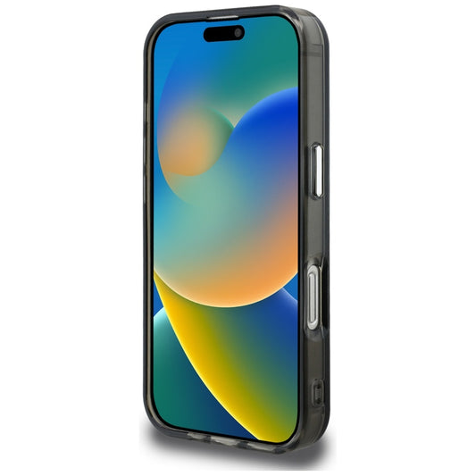 Θήκη για Apple iPhone 16 Pro Max, Karl Lagerfeld, IML Aquarelle Logo Choupette, Μαύρη