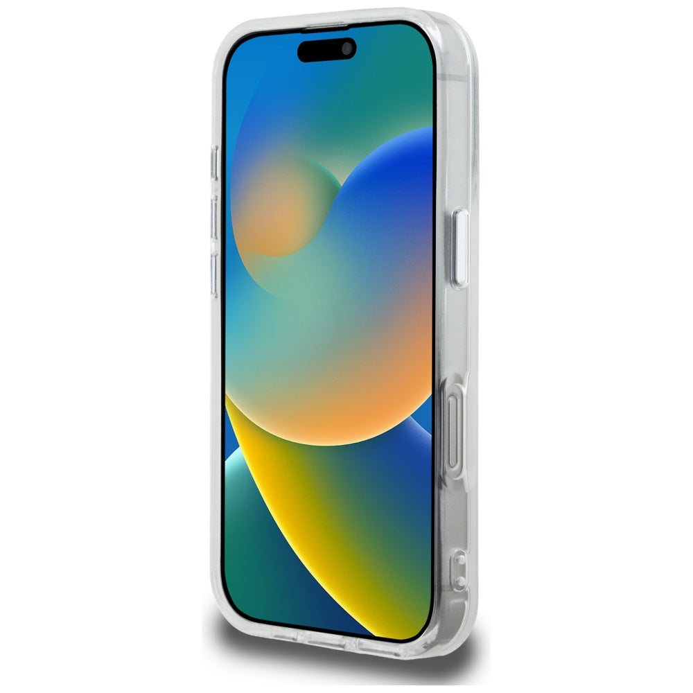 Θήκη για Apple iPhone 16 Pro Max, Karl Lagerfeld, IML Aquarelle Logo Karl & Choupette, Λευκή