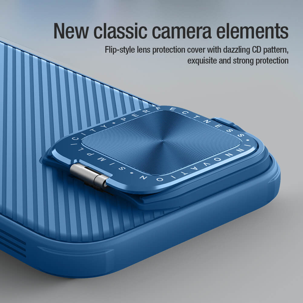 Θήκη για Apple iPhone 16 Pro Max, Nillkin, CamShield Prop, Μπλε