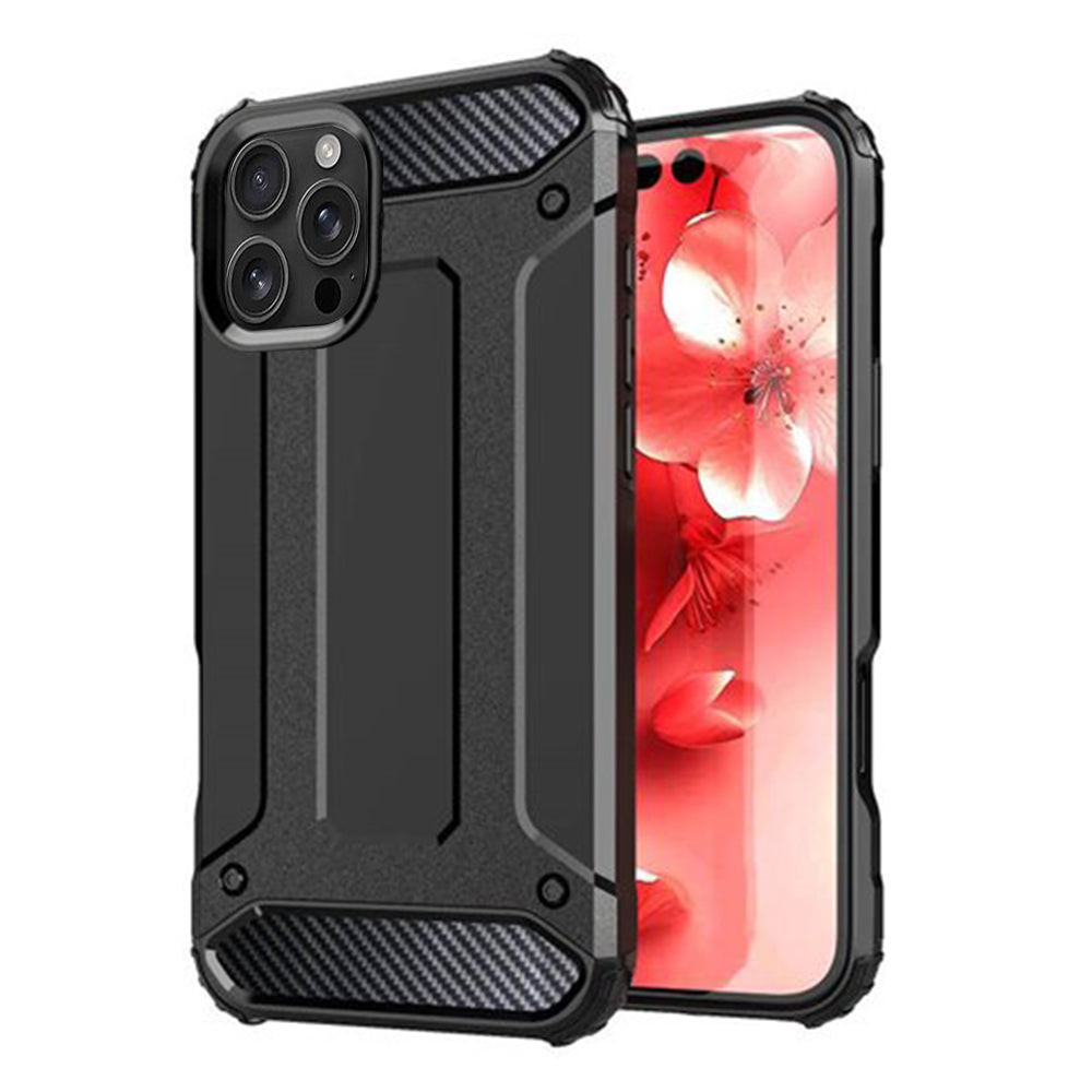 Θήκη για Apple iPhone 16 Pro Max, Techsuit, Hybrid Armor, Μαύρη