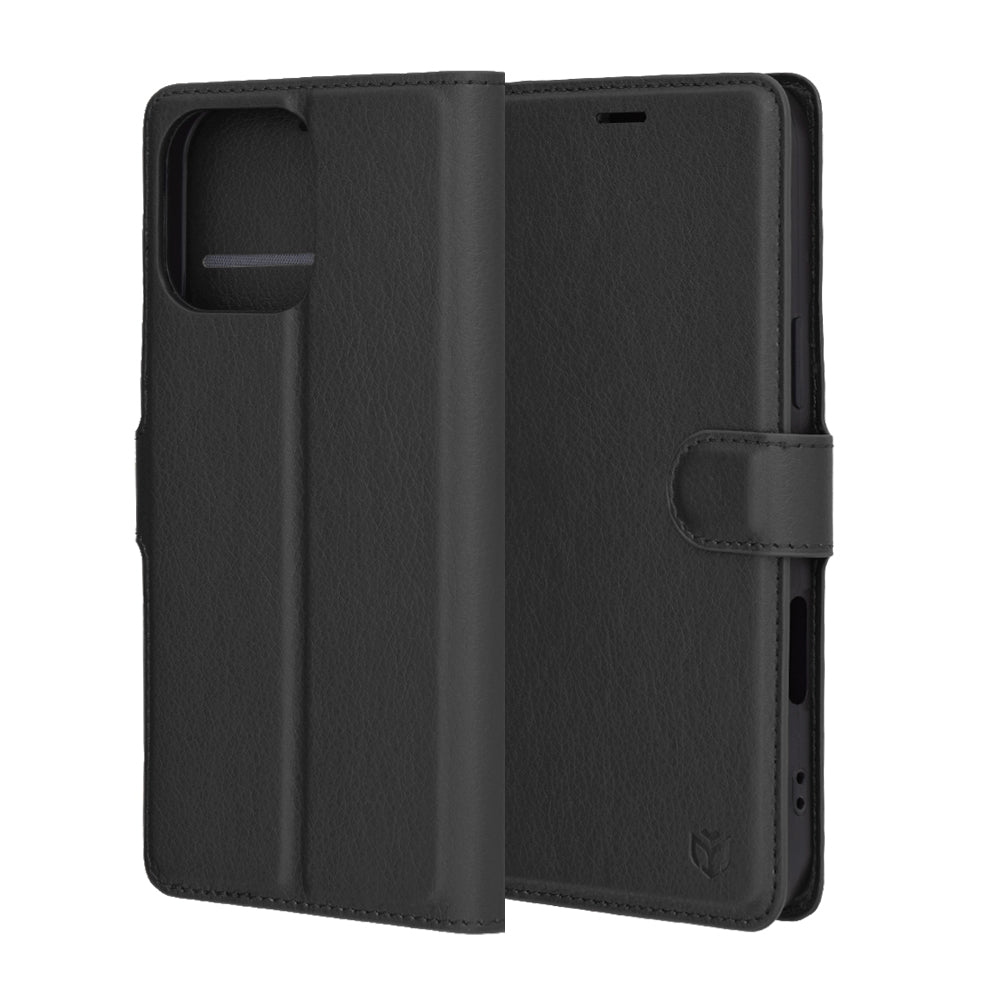 Θήκη για Apple iPhone 16 Pro Max, Techsuit, Leather Folio, Μαύρη
