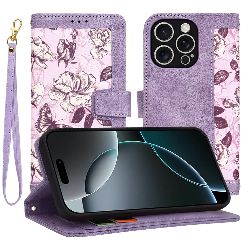 Θήκη για Apple iPhone 16 Pro, Techsuit, FlipCraft, Μωβ