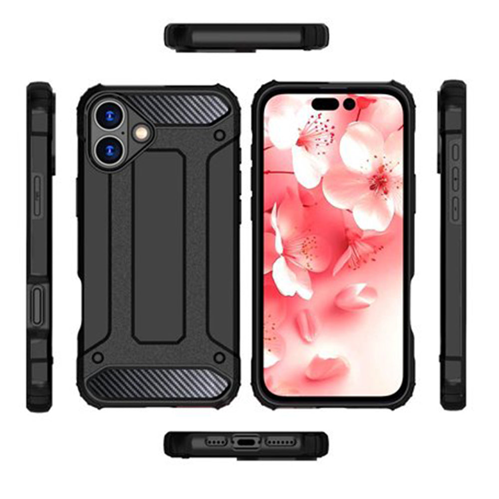 Θήκη για Apple iPhone 16 Pro, Techsuit, Hybrid Armor, Μαύρη