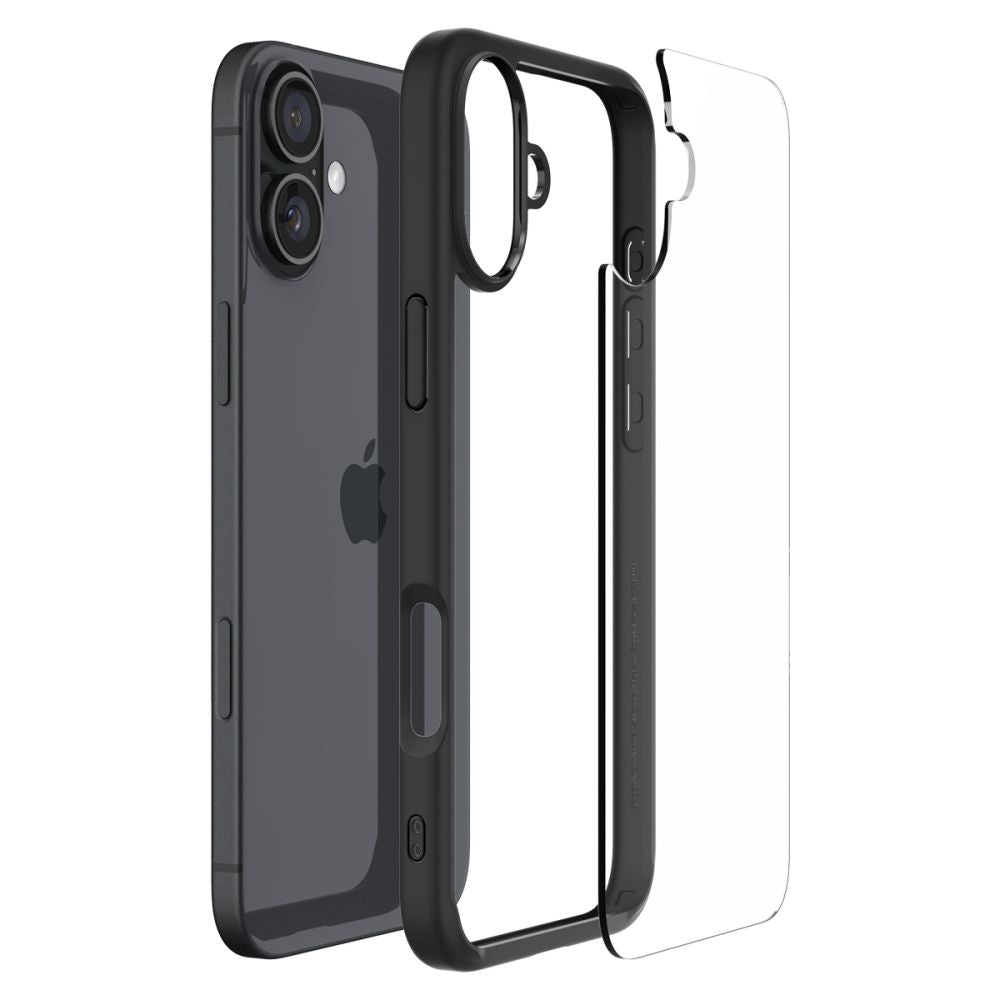 Θήκη για Apple iPhone 16, Spigen, Ultra Hybrid, Ματ Μαύρο ACS08201