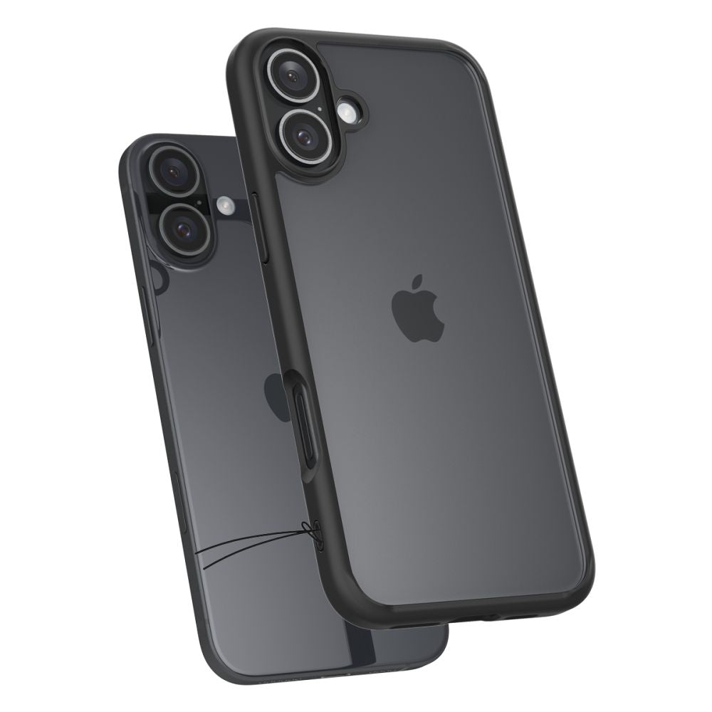Θήκη για Apple iPhone 16, Spigen, Ultra Hybrid, Ματ Μαύρο ACS08201