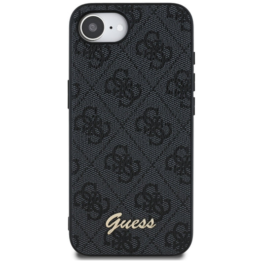 Θήκη για Apple iPhone 16e, Guess, 4G Script Logo, Μαύρη