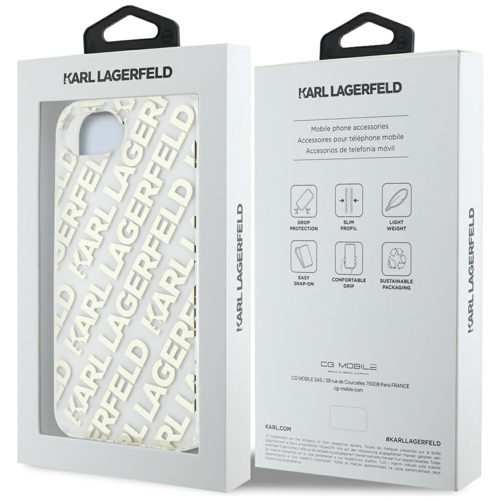 Θήκη για Apple iPhone 17e / 16e, Karl Lagerfeld, IML Luxury Gold Fullover Logo, Χρυσή