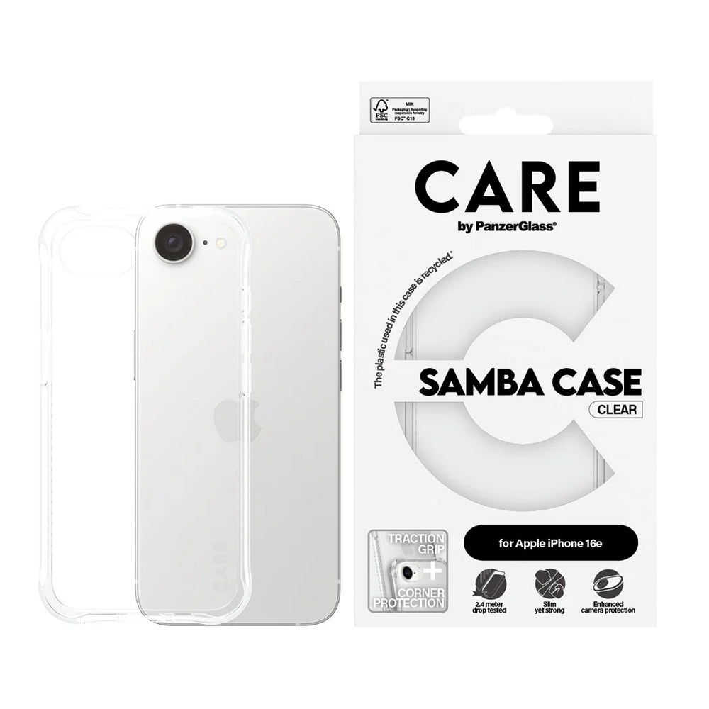 Θήκη για Apple iPhone 17e / 16e, PanzerGlass, Care Fashionable, Διαφανής
