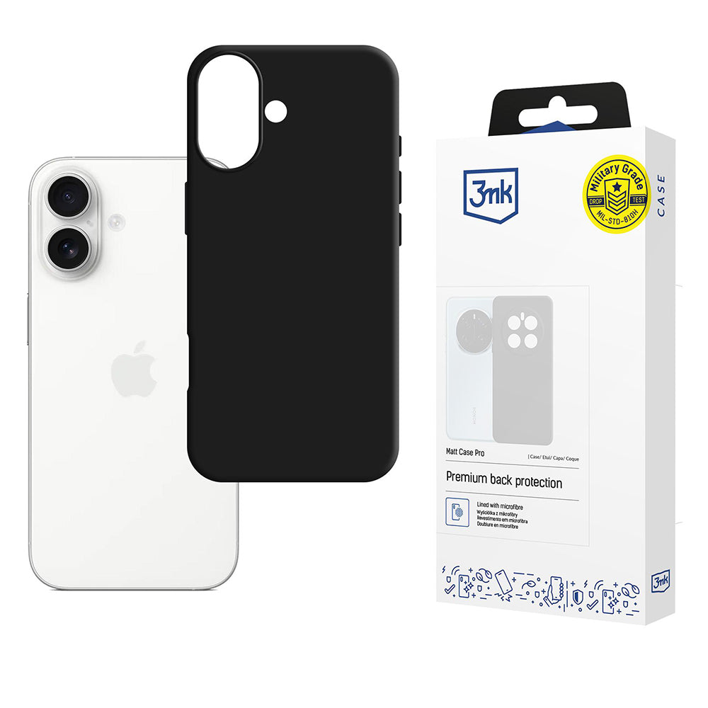 Θήκη για Apple iPhone 17, 3MK, Matt Pro, Μαύρη