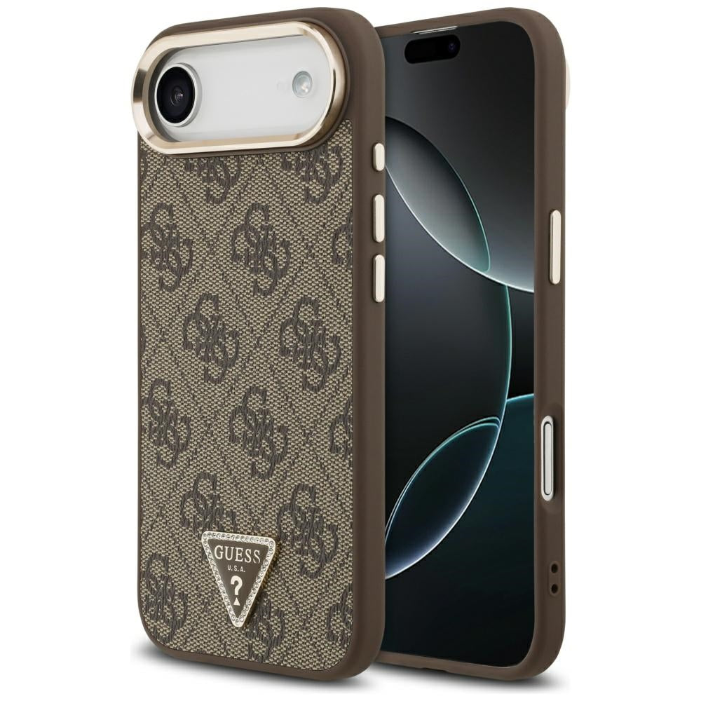 Θήκη για Apple iPhone 17 Air, Guess, 4G Triangle Logo, Χρυσοκαφέ