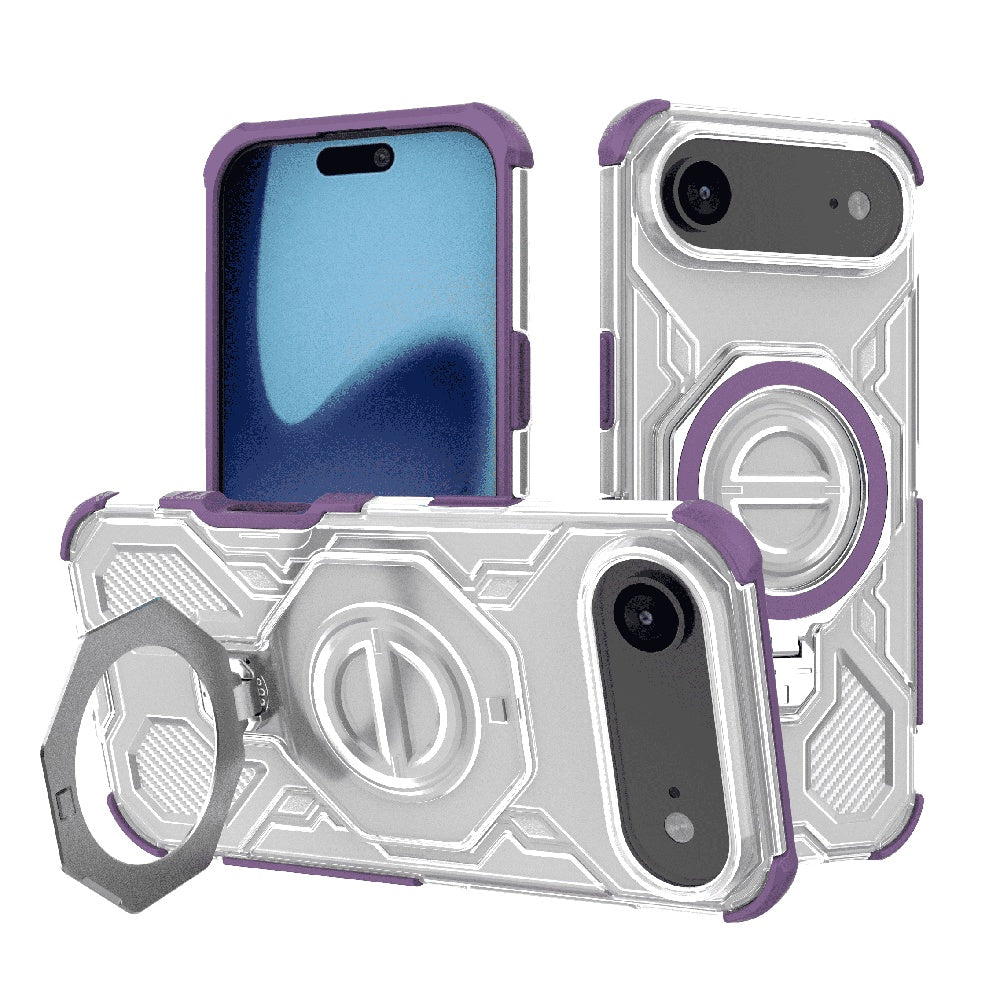 Θήκη για Apple iPhone 17 Air, Techsuit, Carbon Shield Pro, Μωβ