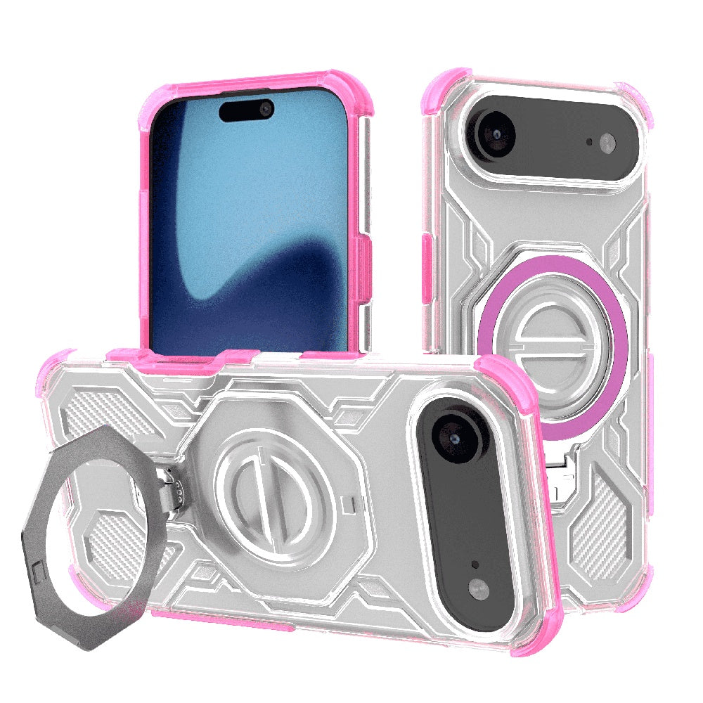 Θήκη για Apple iPhone 17 Air, Techsuit, Carbon Shield Pro, Ροζ