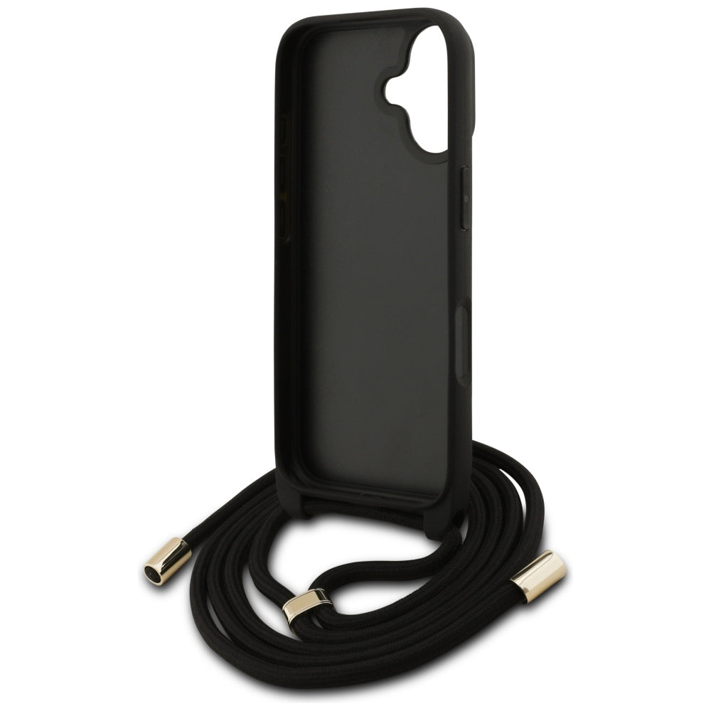 Θήκη για Apple iPhone 17, Guess, 4G CBDY Big Logo with Cord Strap, Καφέ