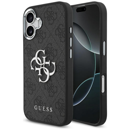 Θήκη για Apple iPhone 17, Guess, Big 4G Logo Classic, Μαύρη Ασημί