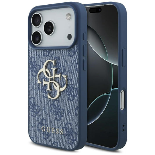 Θήκη για Apple iPhone 17 Pro, Guess, 4G Big Logo, Μπλε