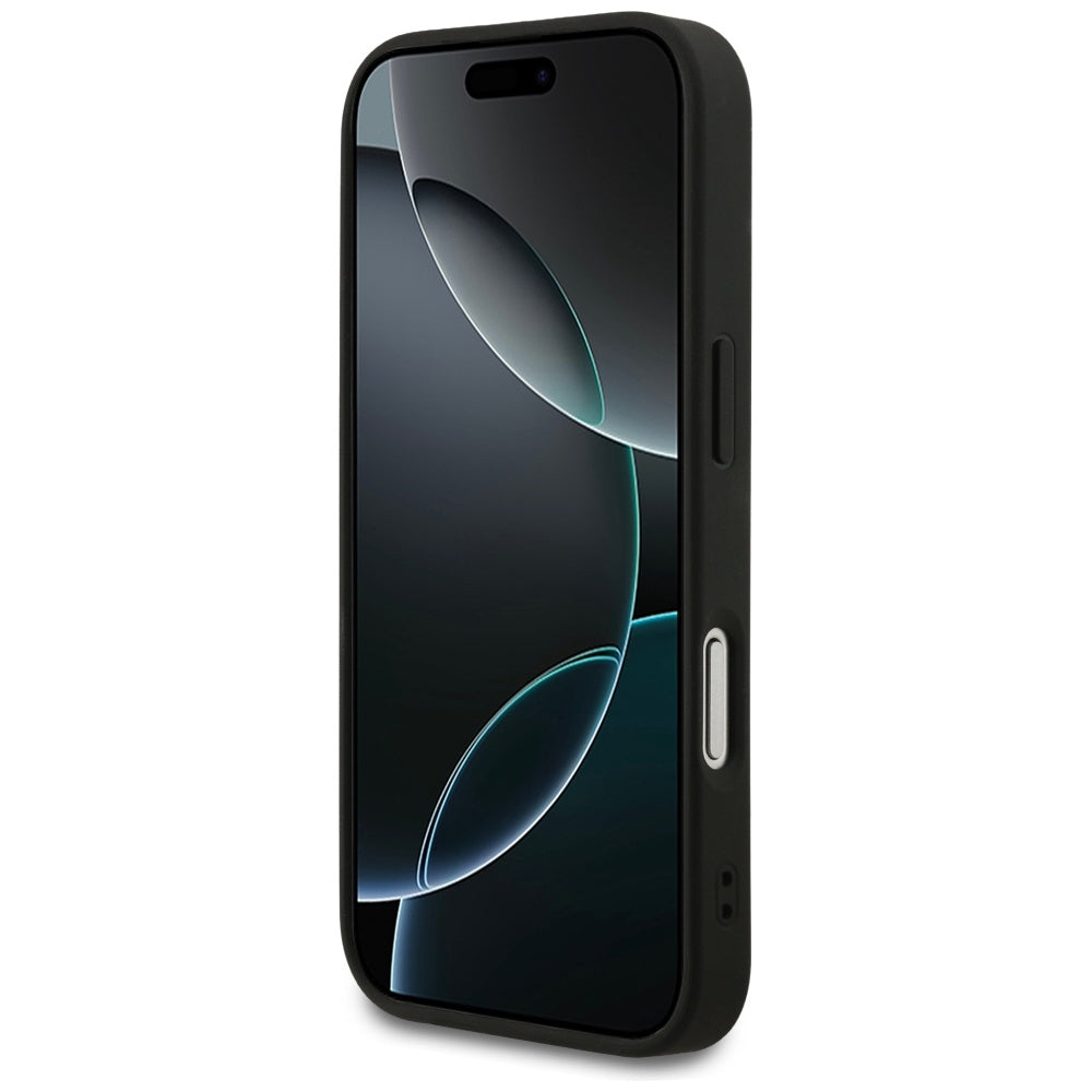 Θήκη για Apple iPhone 17 Pro, Guess, 4G Classic, Μαύρη