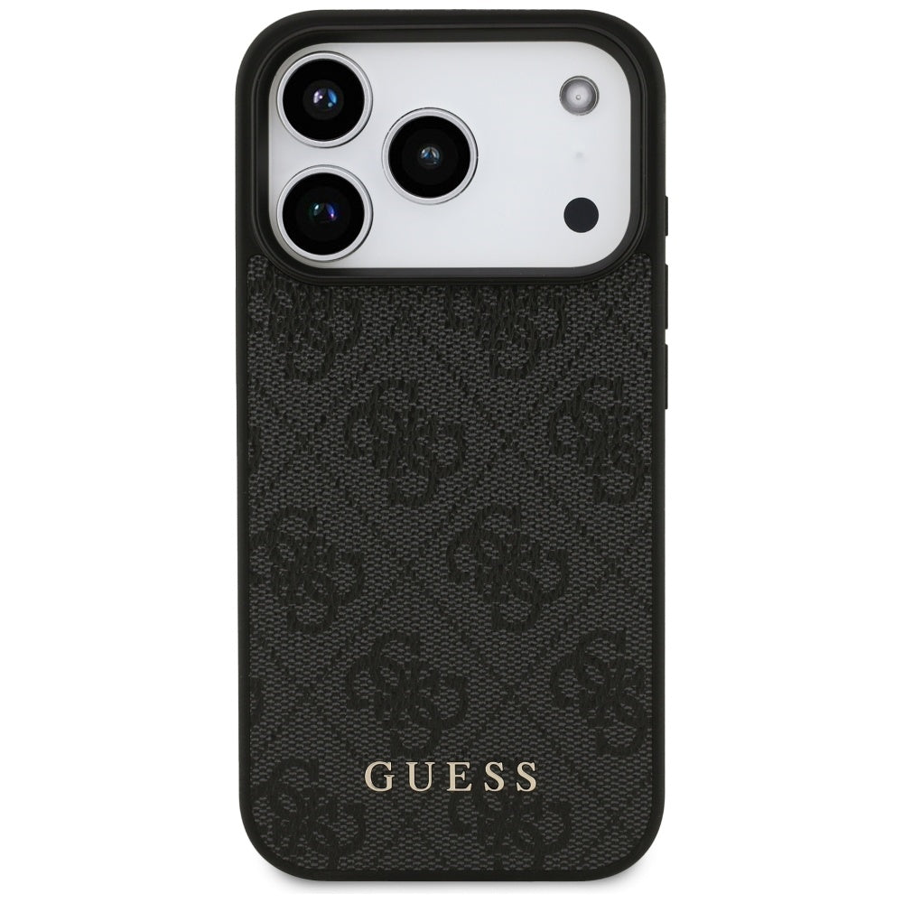 Θήκη για Apple iPhone 17 Pro, Guess, 4G Classic, Μαύρη