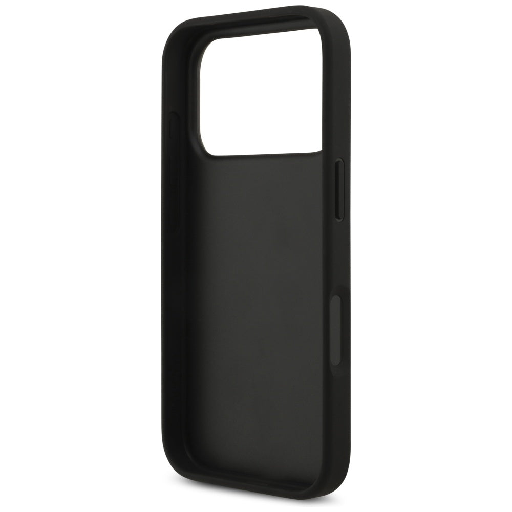 Θήκη για Apple iPhone 17 Pro, Guess, 4G Grained Big and Classic Logo, Μαύρη