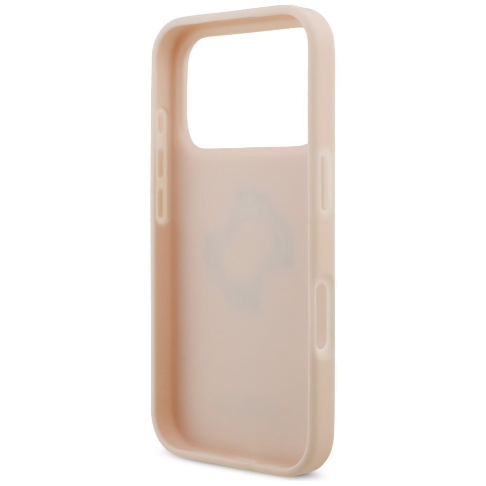 Θήκη για Apple iPhone 17 Pro, Guess, 4G Grained Big and Classic Logo, Ροζ