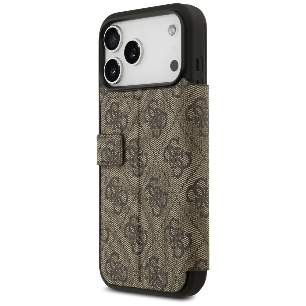 Θήκη για Apple iPhone 17 Pro, Guess, 4G Metal Logo, Καφέ