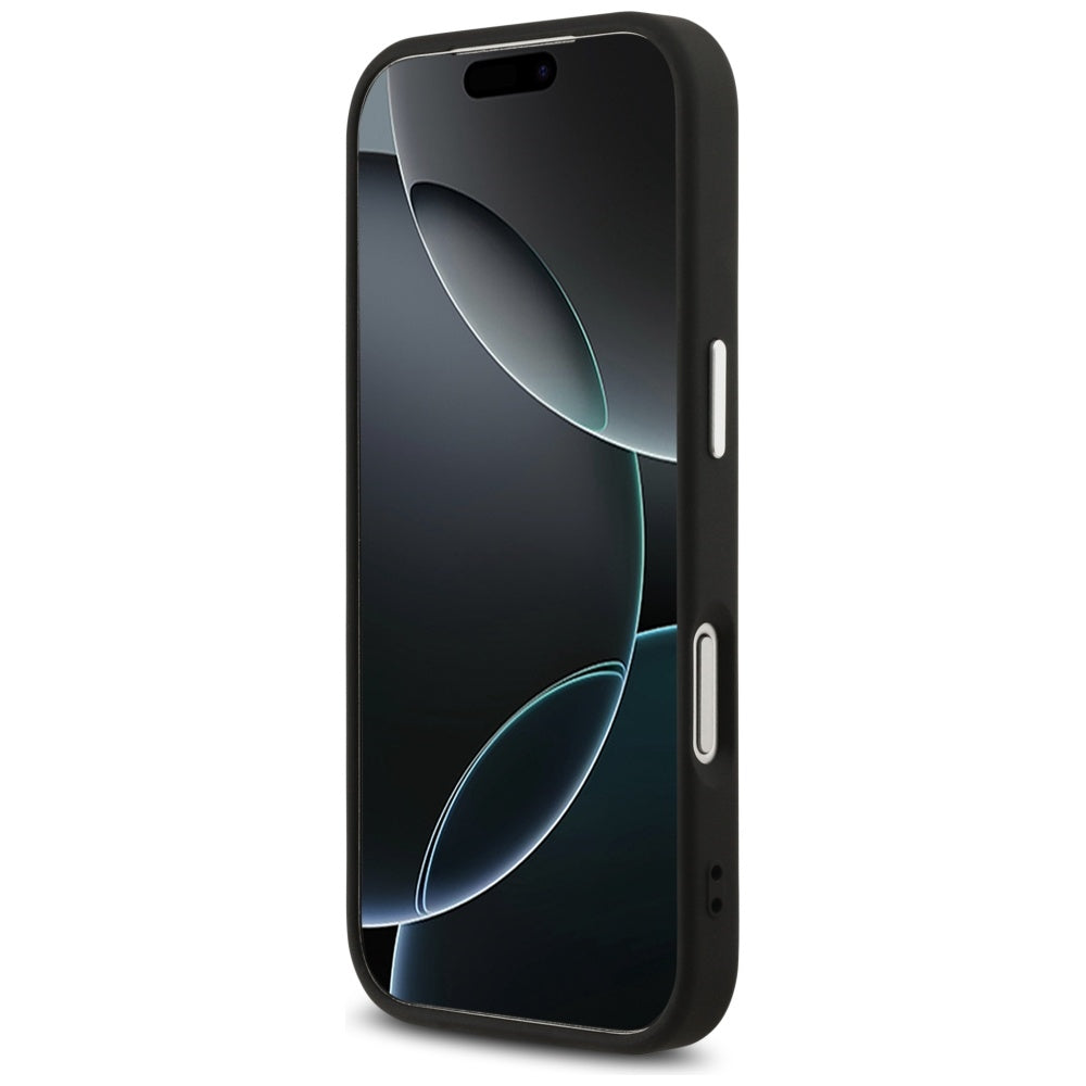 Case for Apple iPhone 17 Pro, Guess, Big 4G Logo Classic, Black Silver